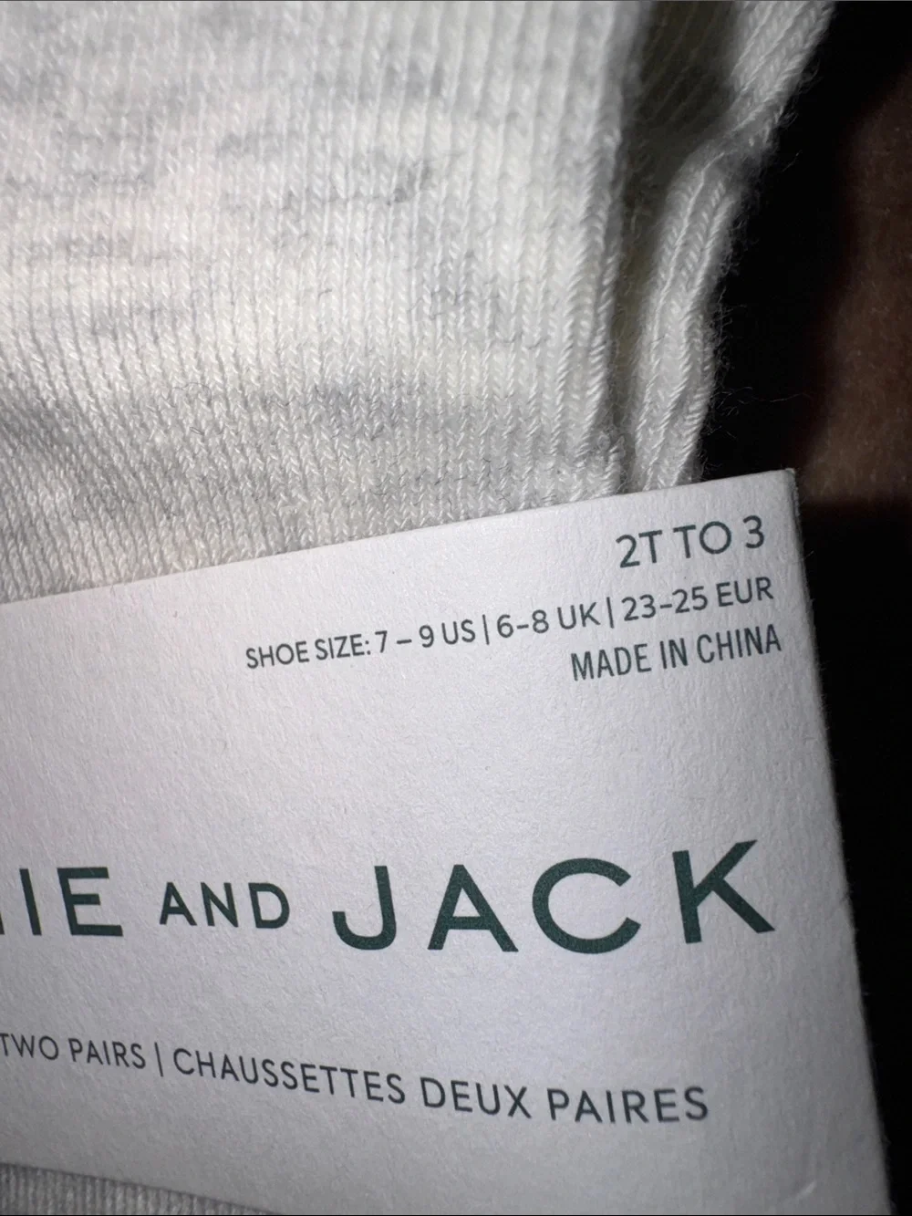Janie and Jack Patterned, Toddler  Crew Socks - Pastel NWT